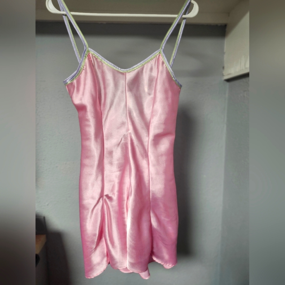 Vintage Barbizon pink slip dress